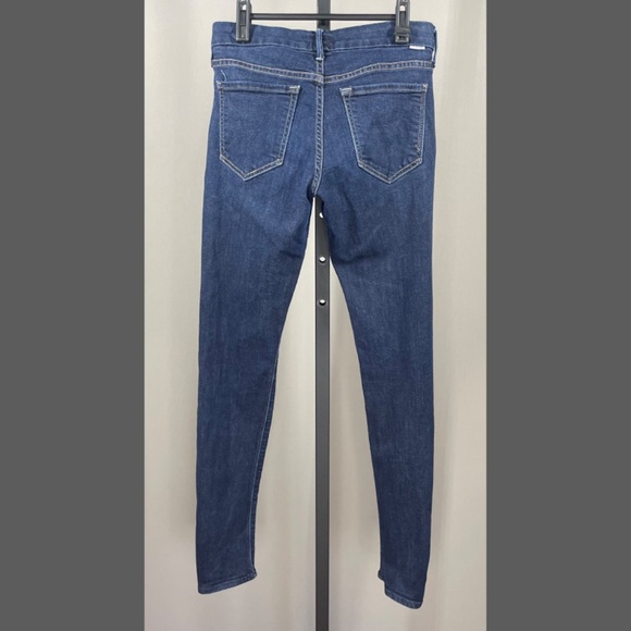 Mother Jeans Womens 27 blue denim looker skinny designer casual - Picture 10 of 12